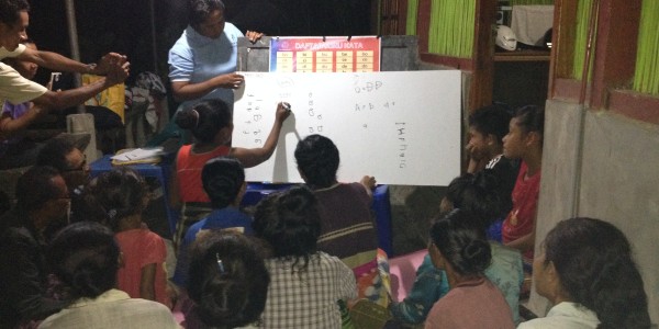 literacy programme in tribal Indonesia