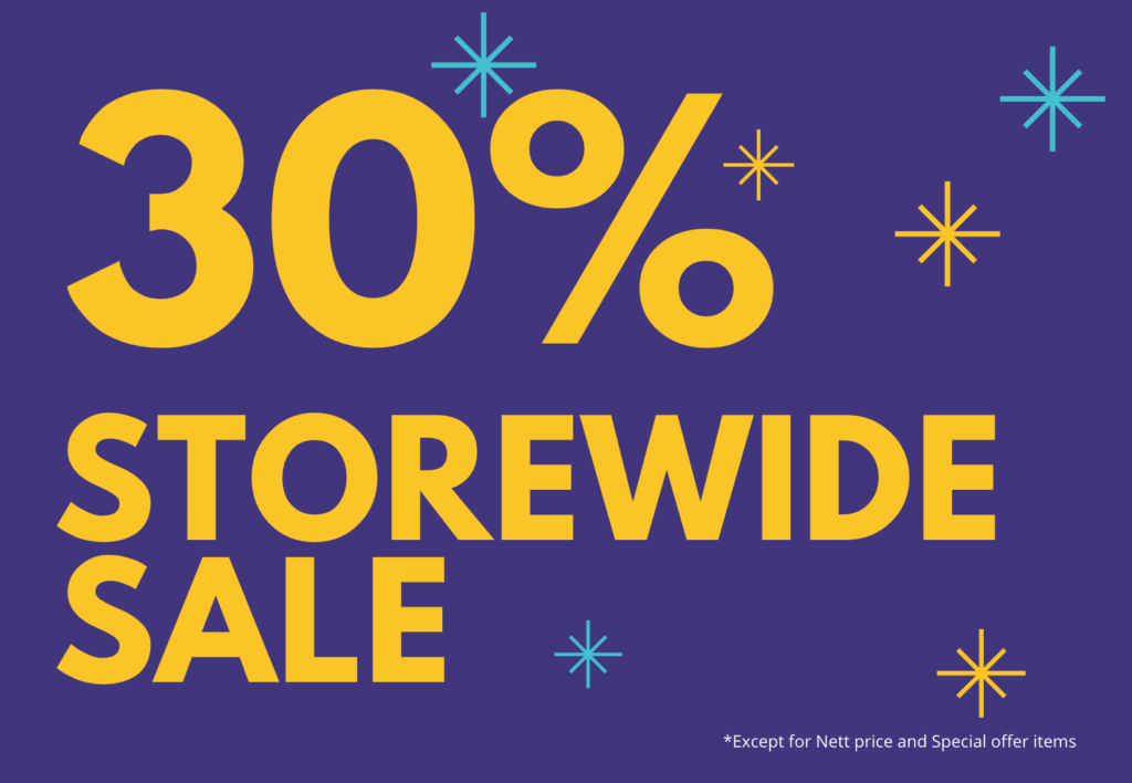 BRC 30% Storewide Sale