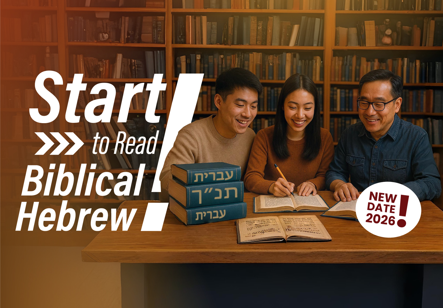 <strong>Start to Read Biblical Hebrew! - 6 April 2026</strong>