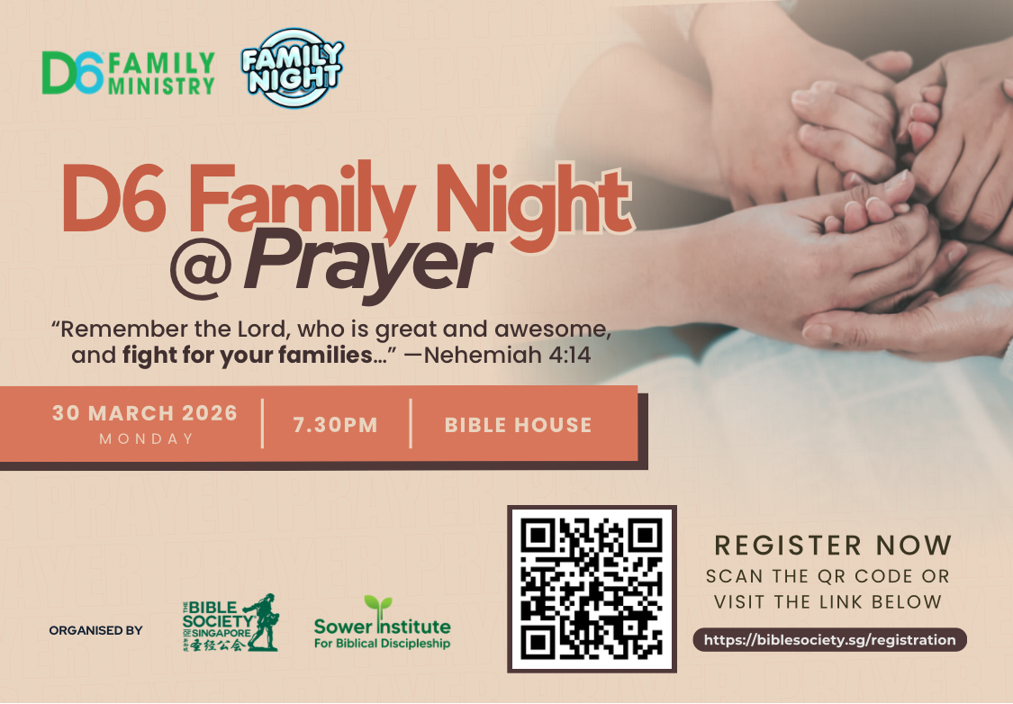 <strong>D6 Family Night @ Prayer - 30 March 2026 </strong>