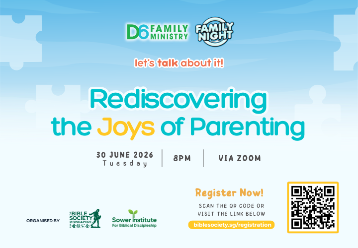 <strong>D6 Family Night - Rediscovering the Joys of Parenting - 30 June 2026 </strong>