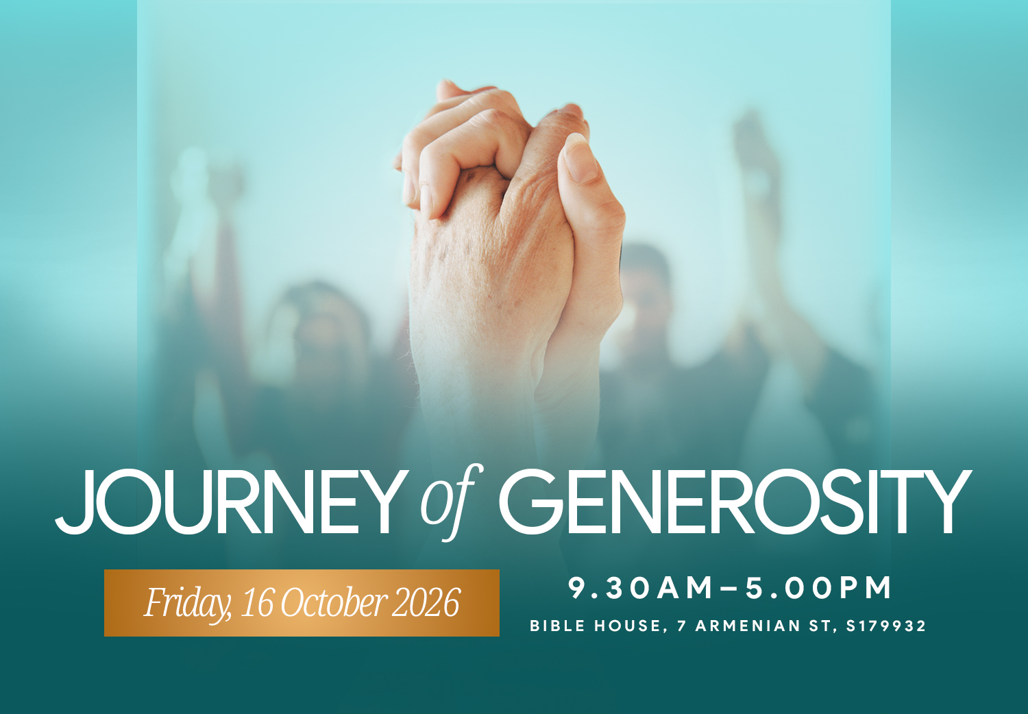 <strong>Journey of Generosity - 16 Oct 2026</strong>